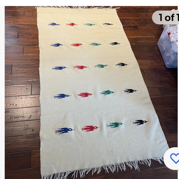 Vtg Mexican Molina Indian Throw